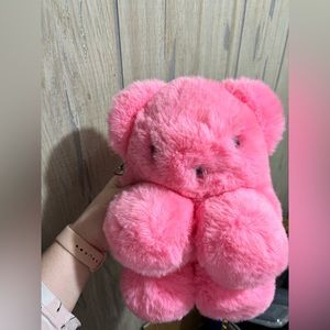 Hot pink bear bag